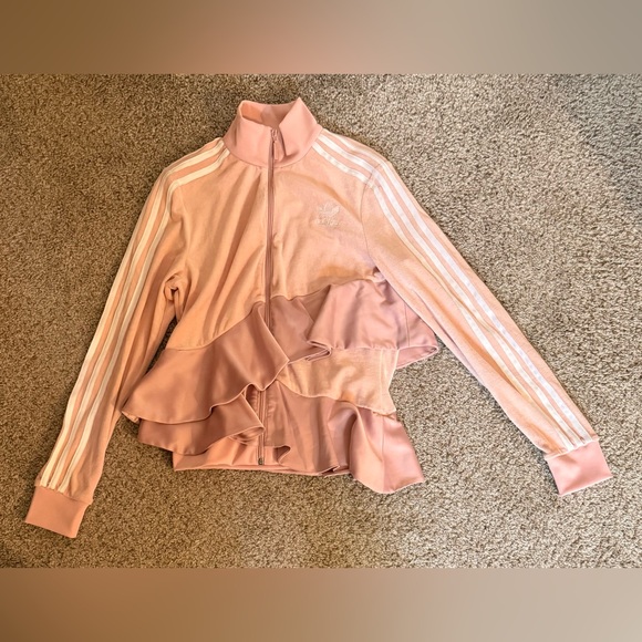 adidas Originals Pink Ruffled Jacket - Picture 7 of 7